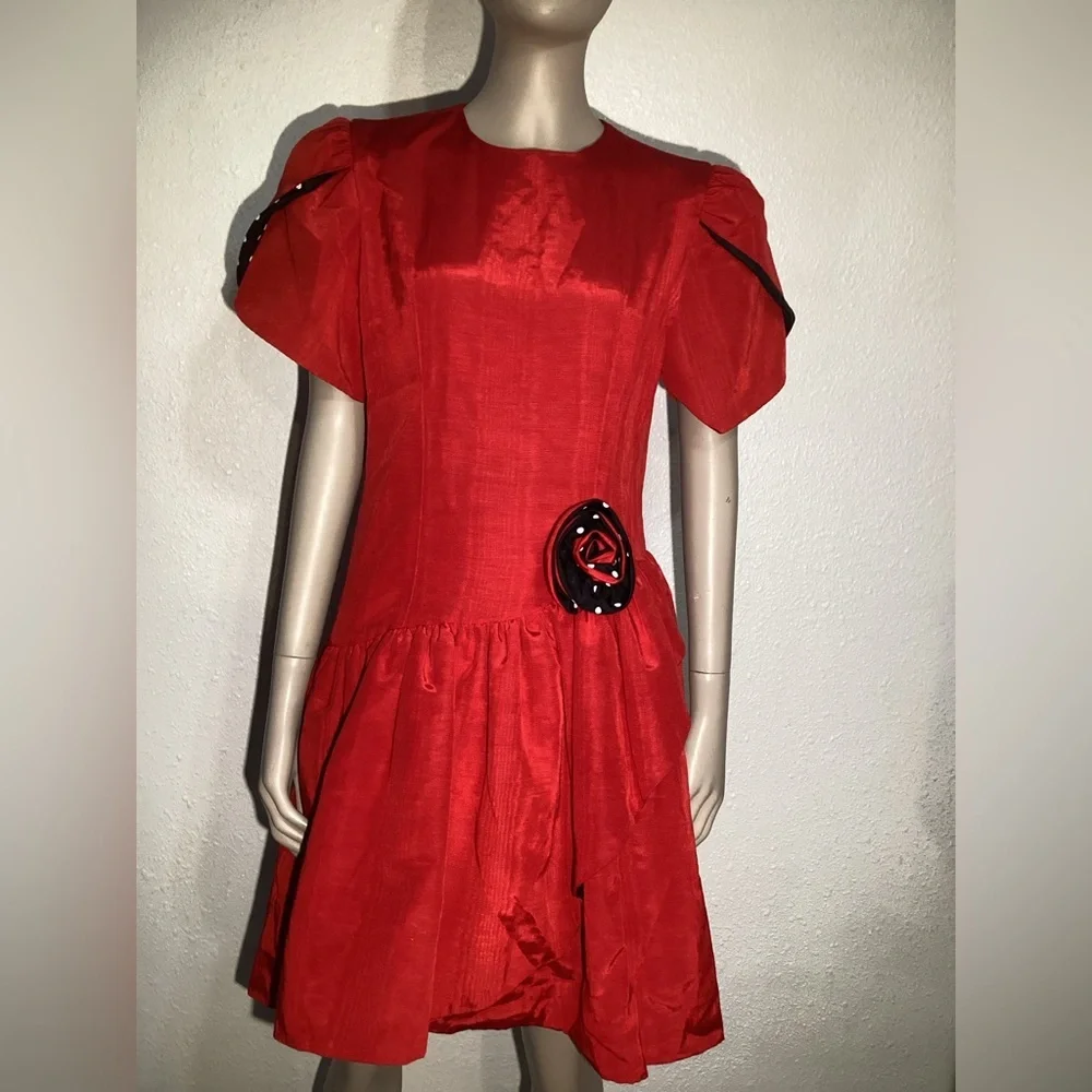 Casero’s vintage red/ polka dot dress size 14pt